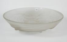 LARGE ART GLASS CENTRE BOWL