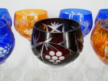 7 CRYSTAL HOCK GLASSES