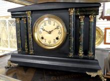 TWO MANTEL CLOCKS