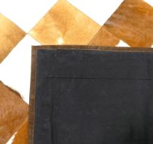 "CHECKERBOARD" COWHIDE RUG