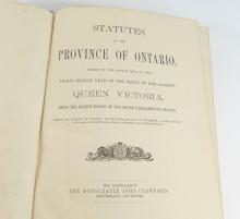 TWO 19TH CENTURY CANADIAN VOLUMES
