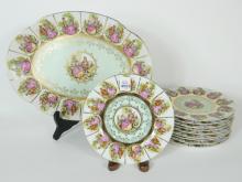 PORCELAIN 11-PIECE DESSERT SERVICE