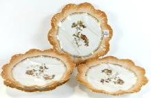 ANTIQUE LIMOGES RELISH PLATES