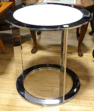 DESIGNER NICKEL SIDE TABLE