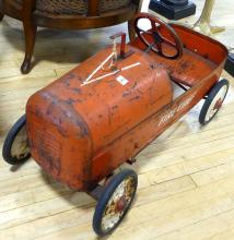 VINTAGE "FIRE CHIEF" PEDAL CAR