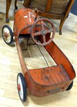 VINTAGE "FIRE CHIEF" PEDAL CAR