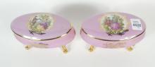 PAIR LIMOGES TRINKET BOXES