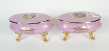 PAIR LIMOGES TRINKET BOXES