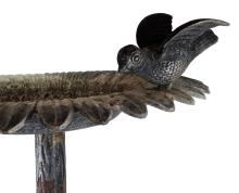 ORNATE WROUGHT IRON BIRD BATH