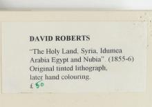 THE HOLY LAND BY DAVID ROBERTS, 1856 LITHOGRAPH