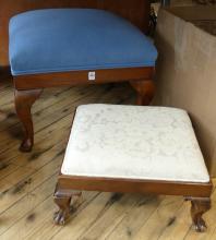 TWO FOOTSTOOLS