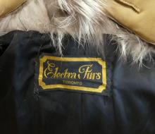 SILVER FOX AND BLACK MINK FUR COAT