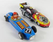 TWO VINTAGE TOY CARS
