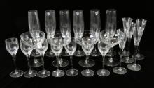 SET SWEDISH CRYSTAL STEMWARE