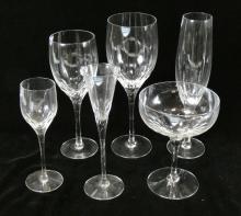 SET SWEDISH CRYSTAL STEMWARE