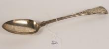 ANTIQUE ENGLISH SILVER STUFFING SPOON