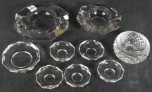 CRYSTAL ASHTRAYS INCL. WATERFORD