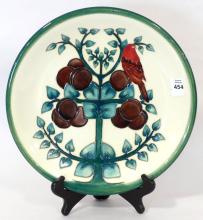 MOORCROFT "PLUM TREE AND BIRD" PLATE