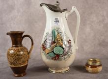 THREE PIECES OF ANTIQUE POTTERY