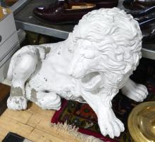 CEMENT "LION" GARDEN ORNAMENT