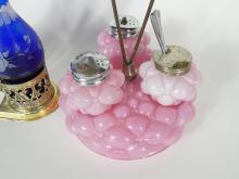 2 GLASS CONDIMENT SETS