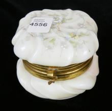 ANTIQUE GLASS TOILETTE BOX