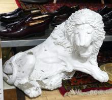 CEMENT "LION" GARDEN ORNAMENT