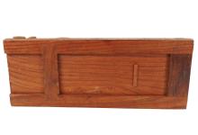 CARVED TEAK BOOKSLIDE