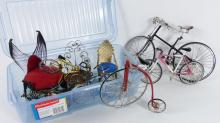 TRAY/ BICYCLE MODELS, DOLL FURNITURE