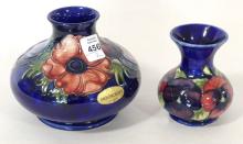 TWO MOORCROFT POTTERY VASES