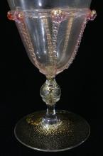 VENETIAN GLASS WINE GOBLET