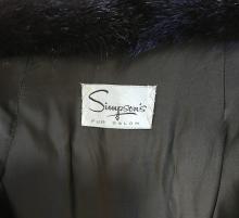 BROWN MINK FUR COAT