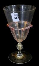 VENETIAN GLASS WINE GOBLET