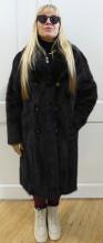 BROWN MINK FUR COAT