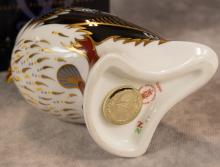 ROYAL CROWN DERBY "PUFFIN" PAPERWEIGHT