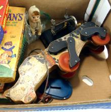 BOARD GAMES, CHILDREN'S SEWING MACHINE, ETC.