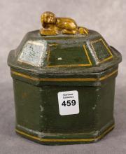 GEORGIAN LEAD TEA CADDY