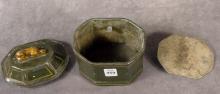 GEORGIAN LEAD TEA CADDY