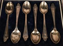 STERLING SPOON SET AND SHAKERS