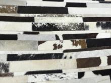 BLACK AND WHITE COWHIDE RUG