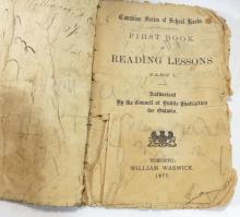 1871 CANADIAN SCHOOL BOOK, POETRY, ETC.