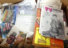 VINTAGE EPHEMERA INCL. ELVIS, ETC.