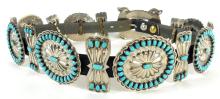 VINTAGE NAVAJO CONCHO BELT