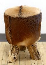 COWHIDE STOOL