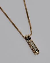 DIAMOND PENDANT AND CHAIN