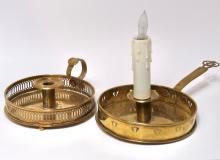 BRASS CHAMBER CANDLESTICKS