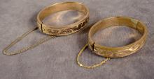 PAIR OF VICTORIAN BANGLE BRACELETS