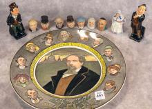 "DICKENS" PLATE AND FIGURINES