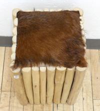 COWHIDE STOOL