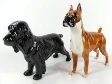 2 ROYAL DOULTON DOG FIGURINES